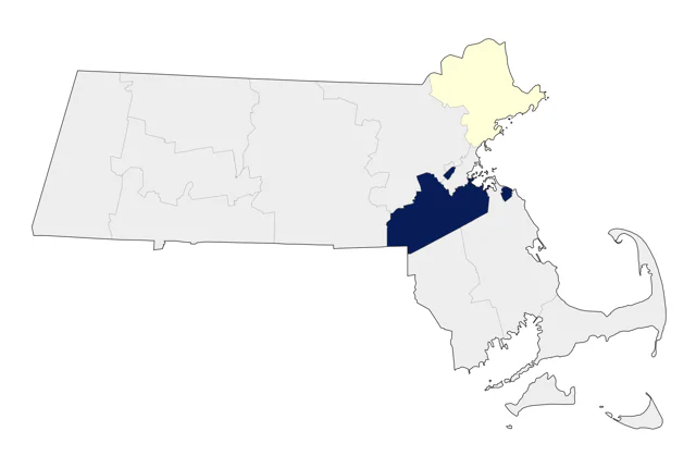 Northern Red Bishop county map
