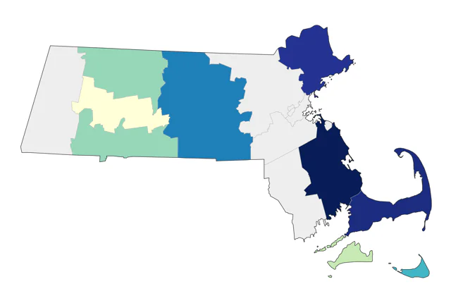 Northern Wheatear county map