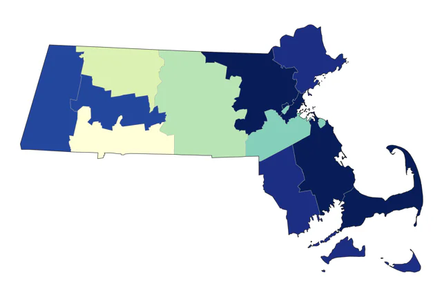 Prothonotary Warbler county map
