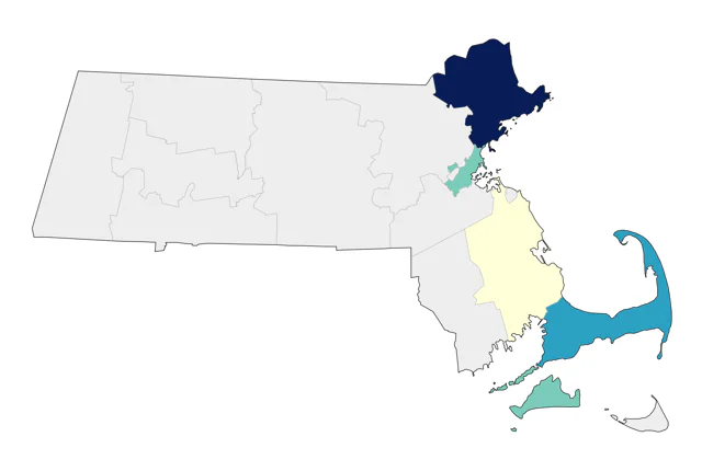 Red-necked Stint county map