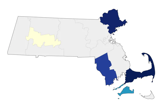 Spotted Towhee county map