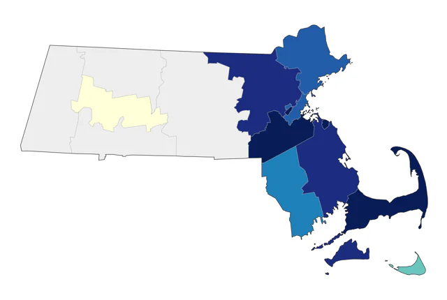 Townsend's Warbler county map