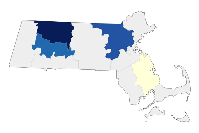 Western Flycatcher county map