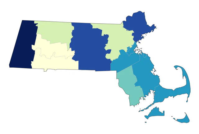 White-winged Crossbill county map