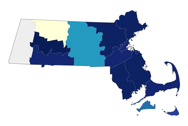 Yellow-headed Blackbird county map