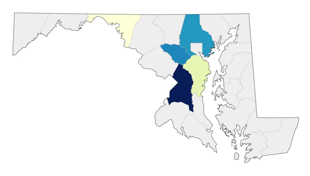 African Collared-Dove county map
