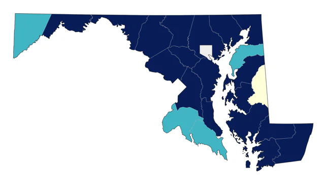 American Bittern county map