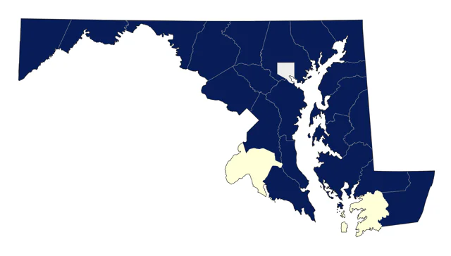 American Coot county map
