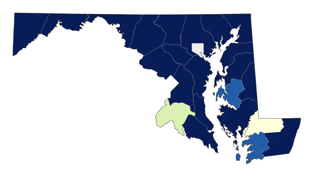 American Tree Sparrow county map