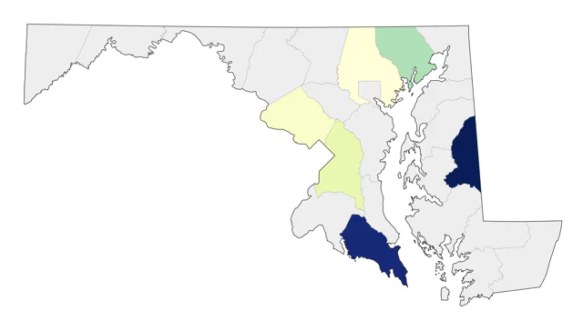 Black-headed Grosbeak county map