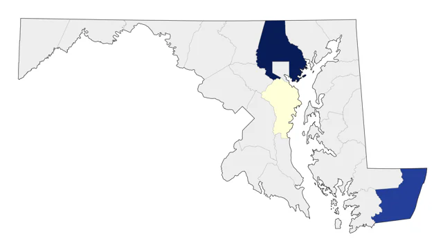Black-tailed Gull county map