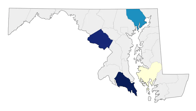 Bullock's Oriole county map