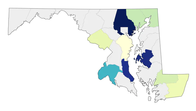 California Gull county map