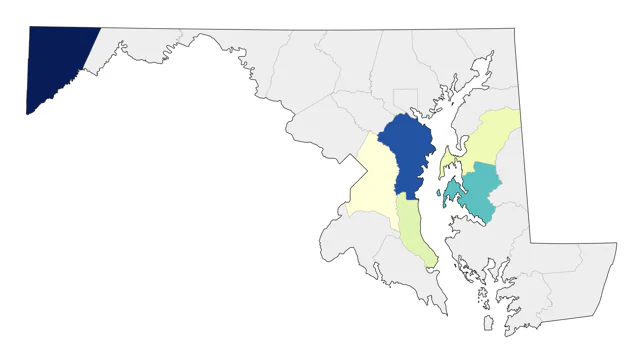 Calliope Hummingbird county map