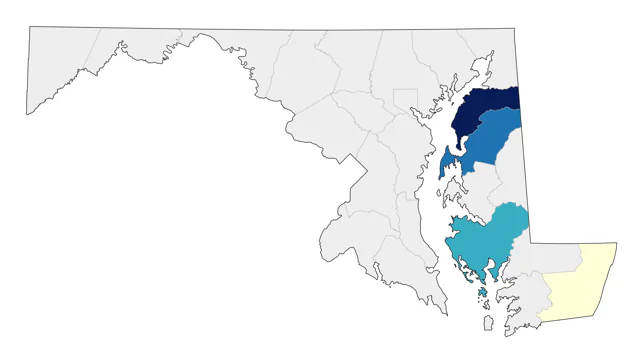 Cinnamon Teal county map