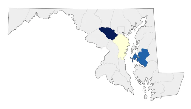 European Goldfinch county map