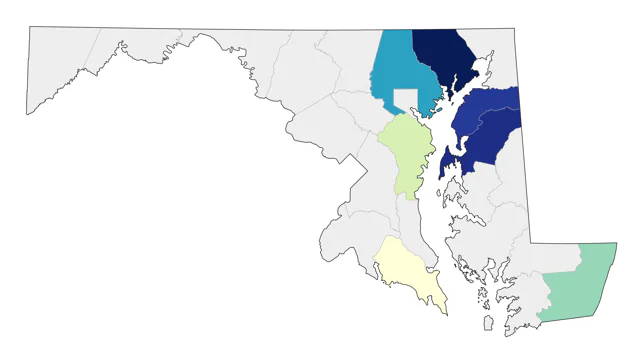 Gray Kingbird county map