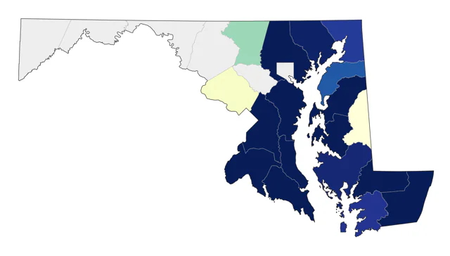 Great Cormorant county map
