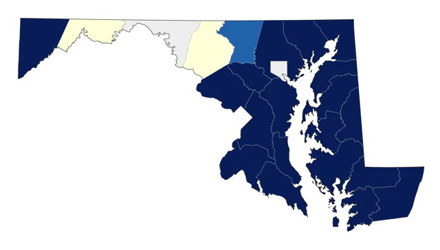Laughing Gull county map