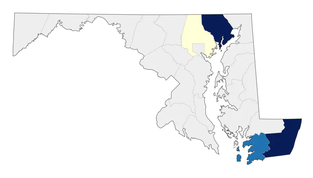 Lazuli Bunting county map
