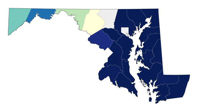 Least Tern county map