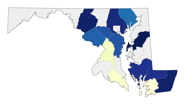 LeConte's Sparrow county map