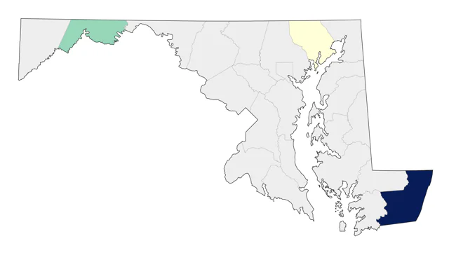 Magnificent Frigatebird county map