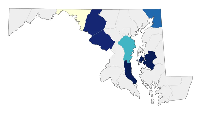 Neotropic Cormorant county map