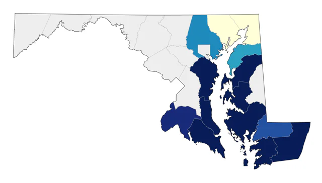 Northern Gannet county map