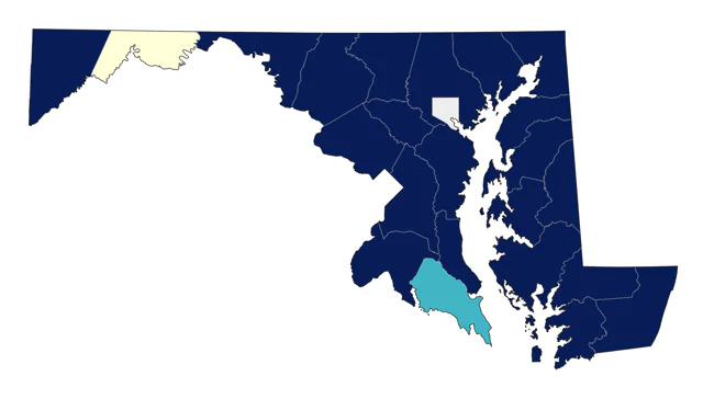 Prothonotary Warbler county map