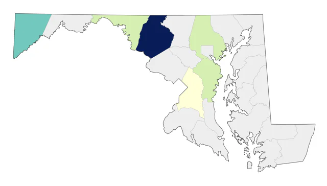 Red Junglefowl county map