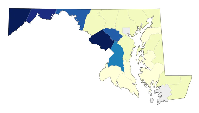 White-winged Crossbill county map