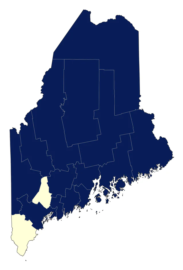 American Goshawk county map