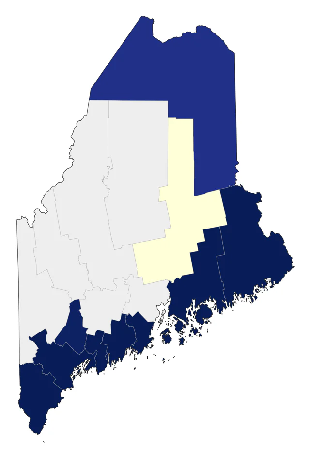 Atlantic Puffin county map