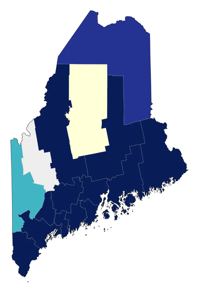 Barrow's Goldeneye county map