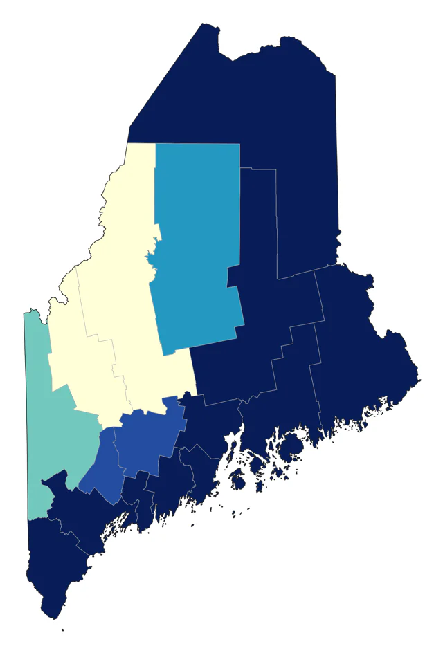 Black Scoter county map