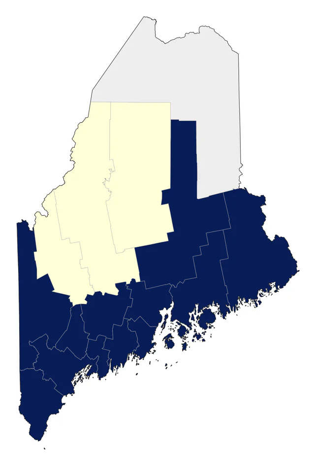 Blue-gray Gnatcatcher county map