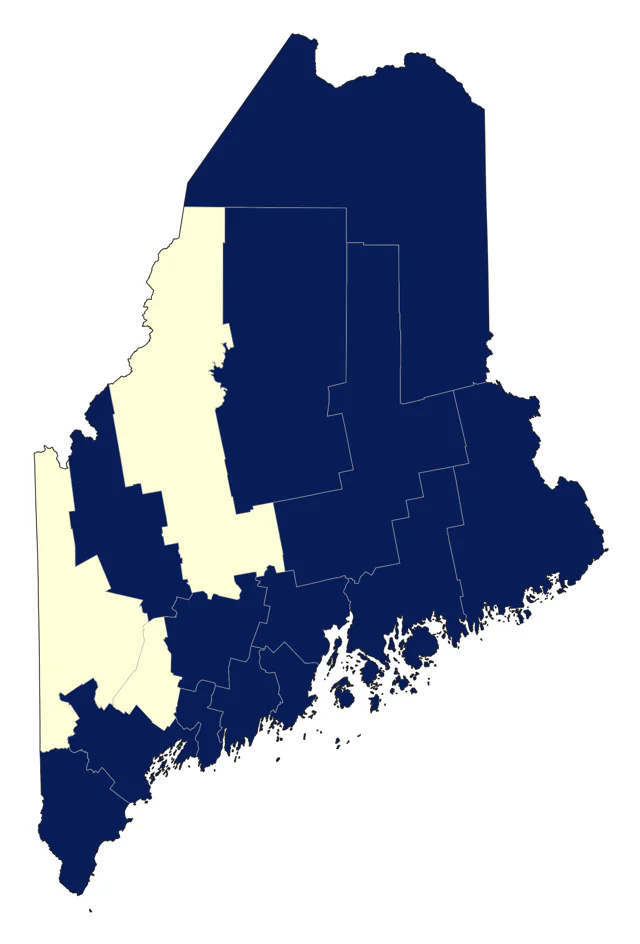 Bonaparte's Gull county map