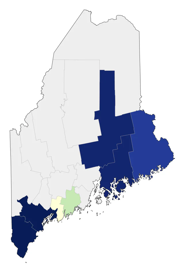 Cave Swallow county map