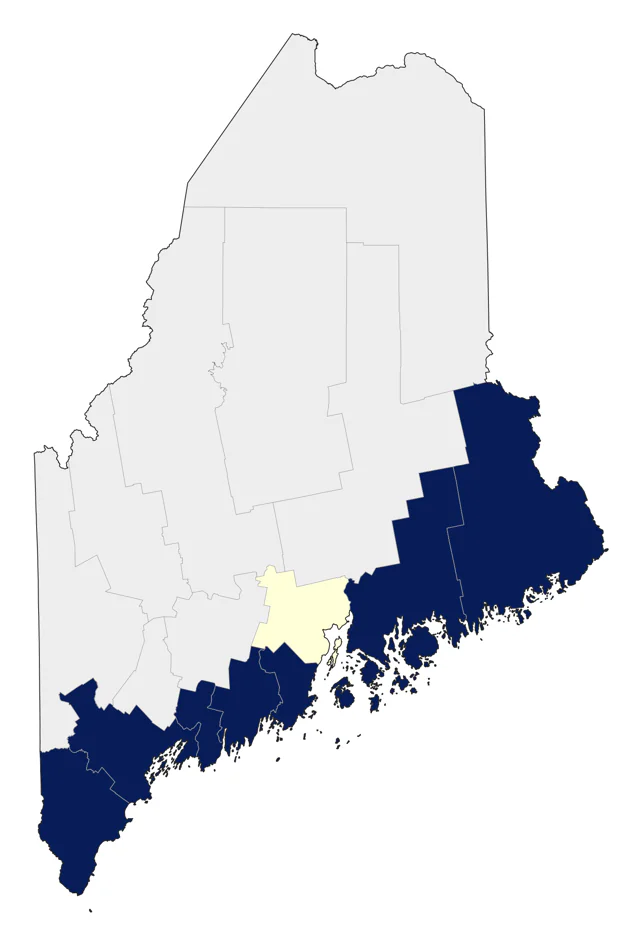 Common Murre county map