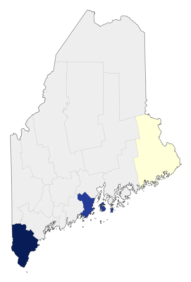 Common Ringed Plover county map