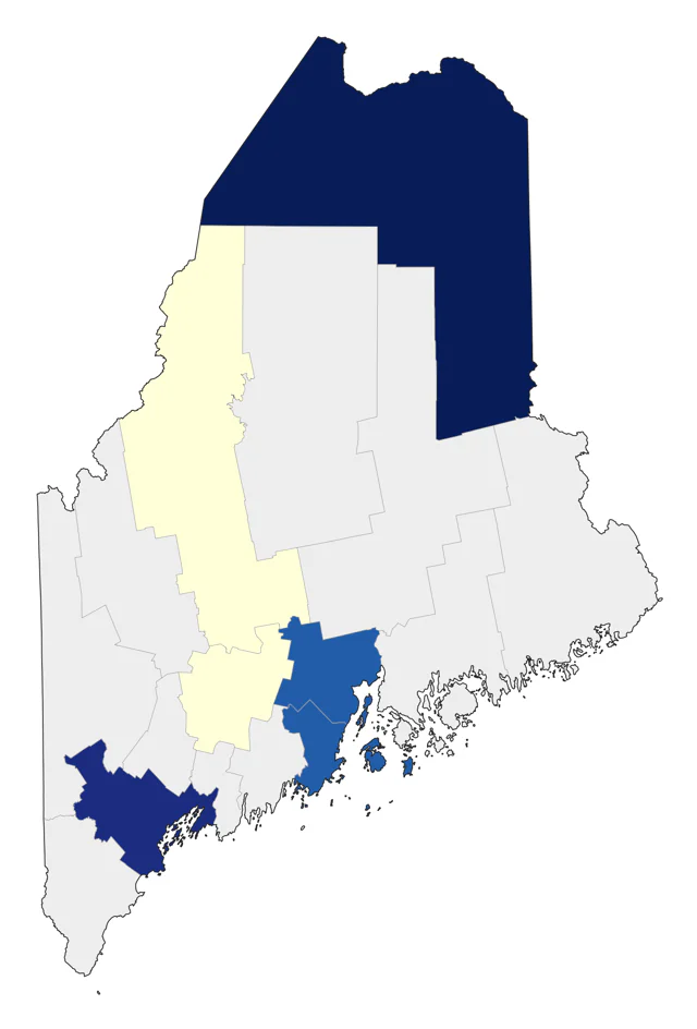 Crested Caracara county map