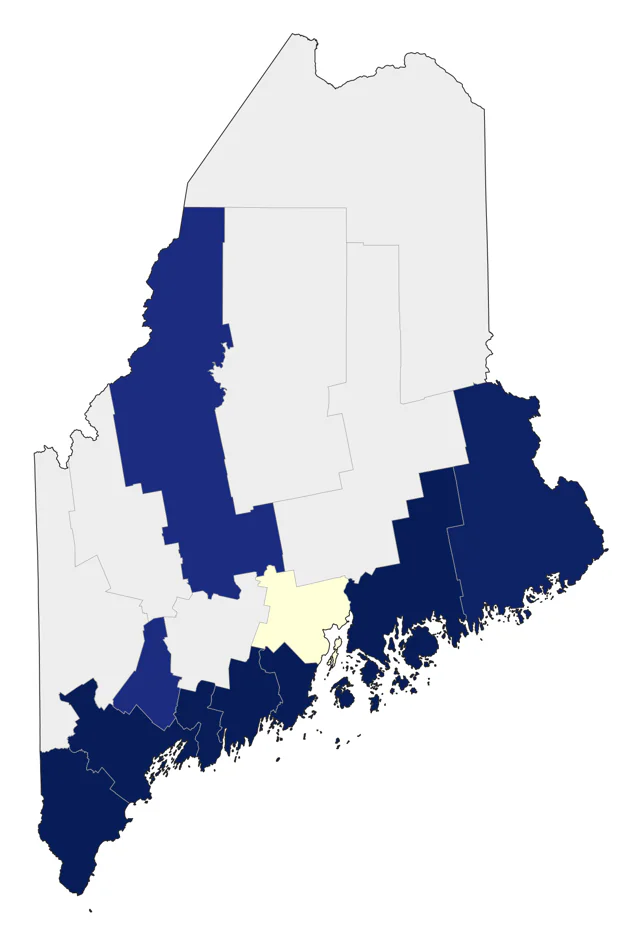 Dovekie county map