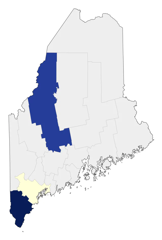 Eared Grebe county map