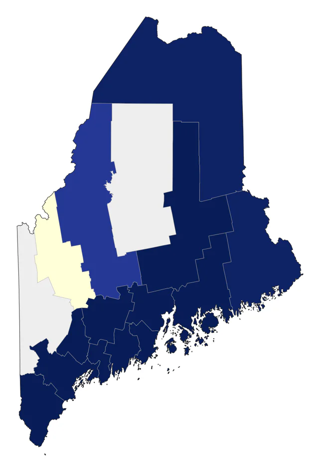 Glaucous Gull county map
