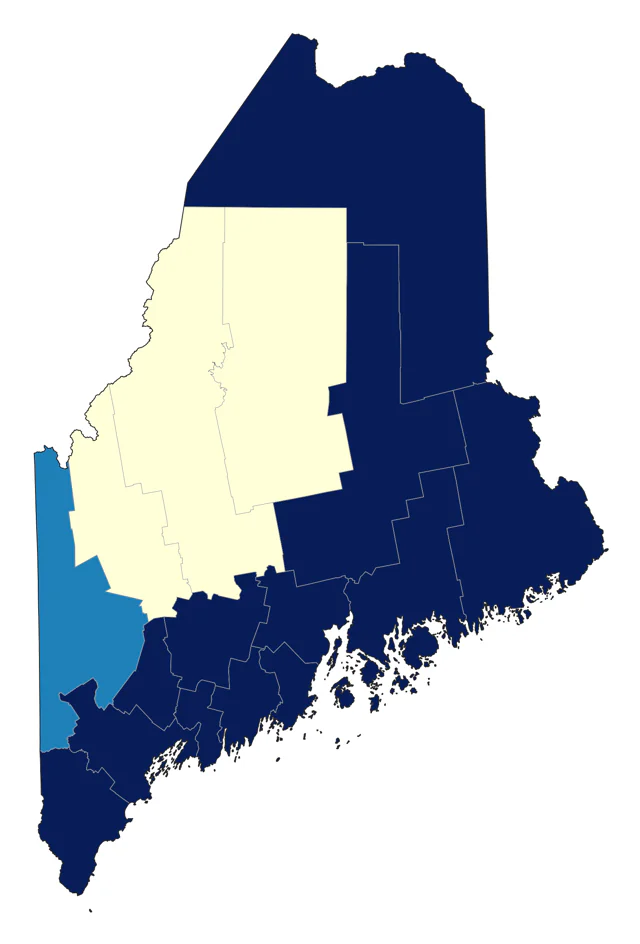 Great Black-backed Gull county map