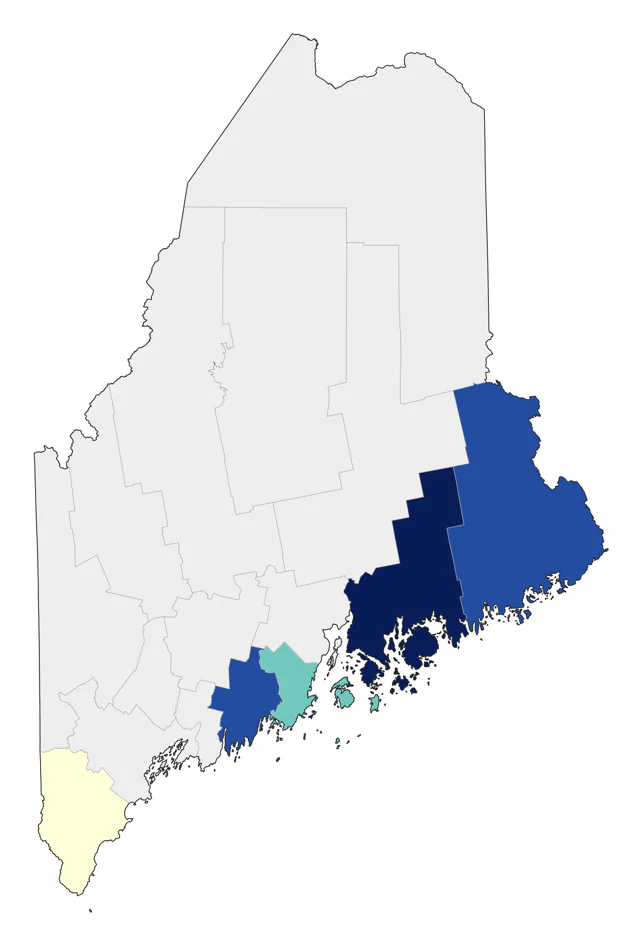 Great Skua county map