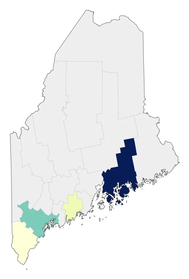 Ivory Gull county map