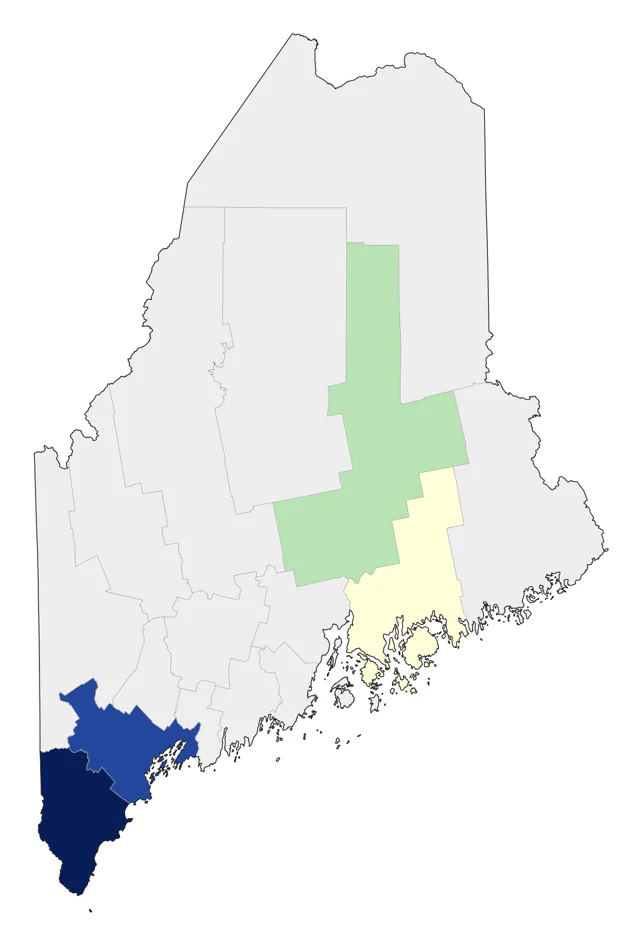 King Rail county map