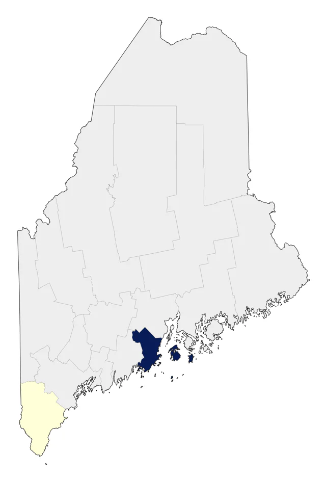 Kirtland's Warbler county map